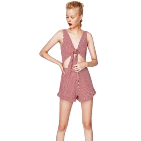 🆕 NWT Zara Striped Jumpsuit Romper - Picture 3 of 10
